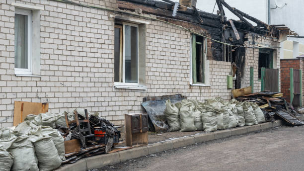 Professional Fire Damage Repair technician working in New Prague, MN